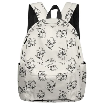 

Cartoon Animal Cute Cow Backpack College Students Laptop Backpack Book Bag Casual School Bag