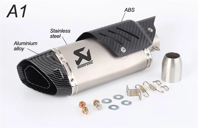 51 мм Универсальный Akrapovic модифицированный мотоцикл глушитель выхлопной трубы большой четыре угла выхлопной R6 ZX6R Z900 GSXR750 DUKE690