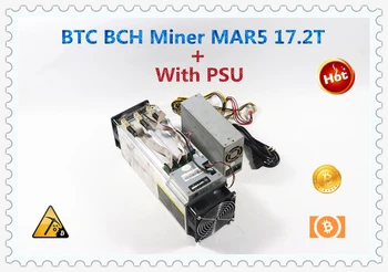 

Zhansheng MAR5 17.2TH/s With PSU Asic BTC BCH Bitcion Miner Better Than Whatsminer M3X M20S Antminer S9 T17 S17 S17e S17+