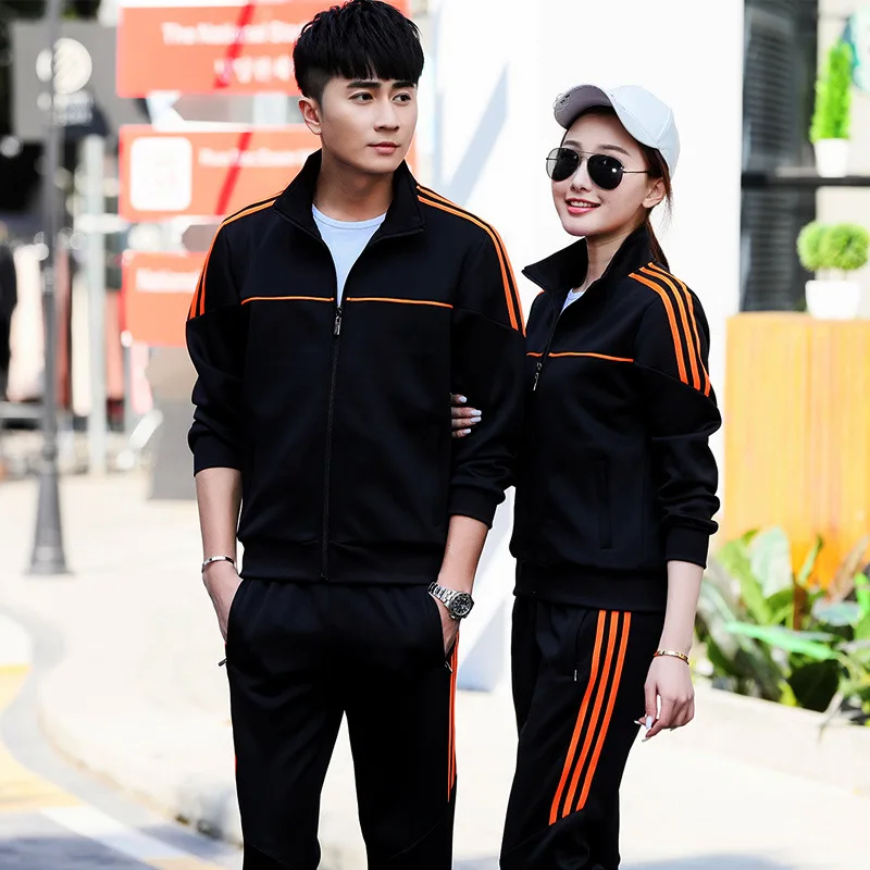 

Spring And Autumn Couples Sports Set Long Sleeve Men And Women Students Class School Uniform Group Clothes Running Sports Clothi
