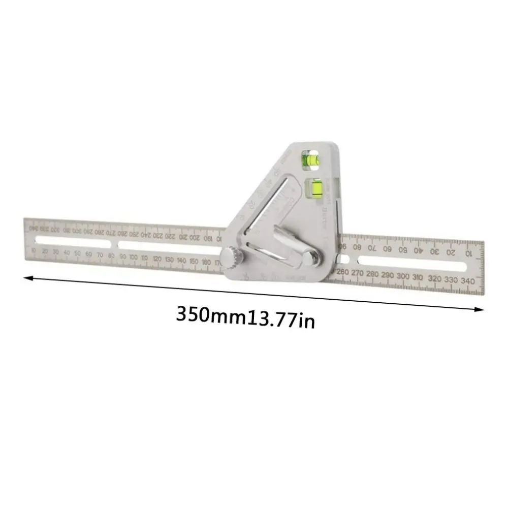 Многофункциональные линейки деревообрабатывающая треугольная линейка угловой датчик уровня треугольная линейка, измерительный инструмент