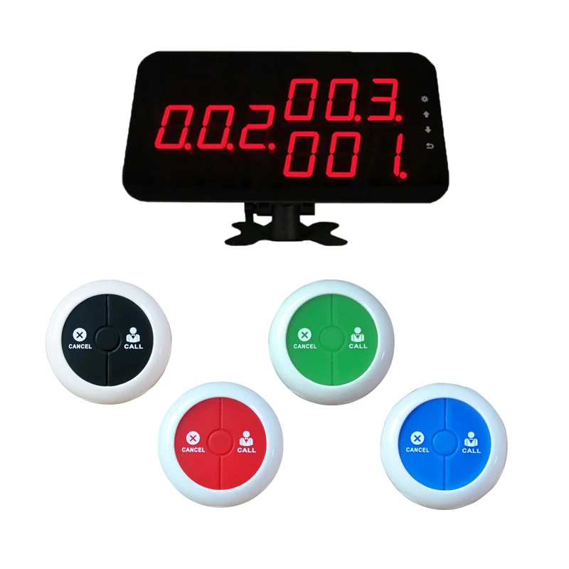 

Ycall Wireless Restaurant Waiter Paging System 1 Host Display Receiver 10 Table Bells Call Button Customer Service