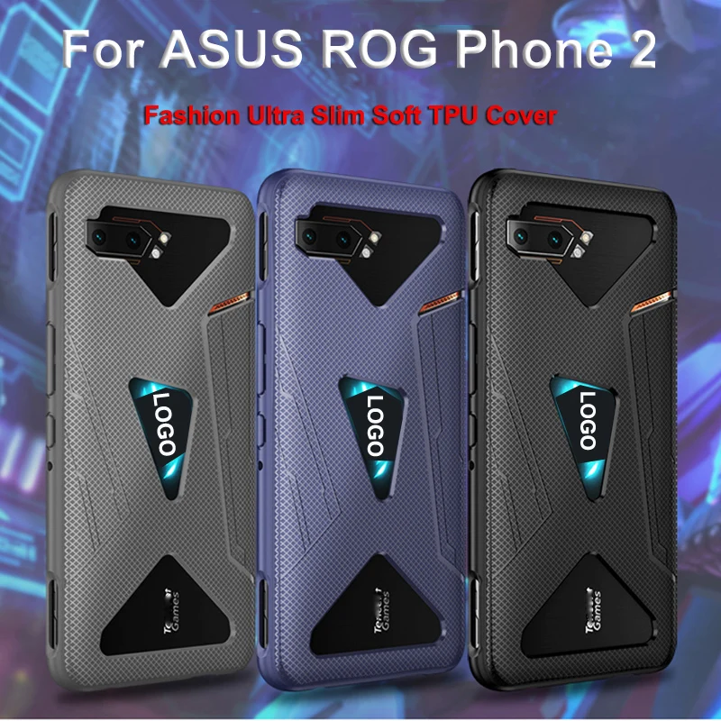 

Shockproof Protective TPU soft phone Cases For ASUS ROG Phone II ZS660KL 2019 Case Heat Dissipation Cover For ASUS Rog phone 2