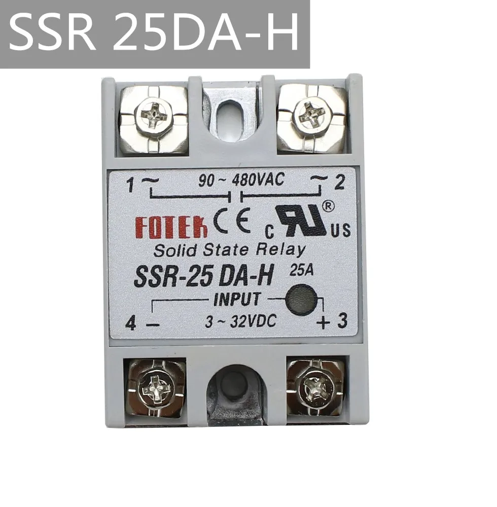 Description Picture 4 of itemSolid State Relay SSR-40DA-H 10DA-H  25DA-H3-32VDC TO 90-480VAC Resistance Regulator