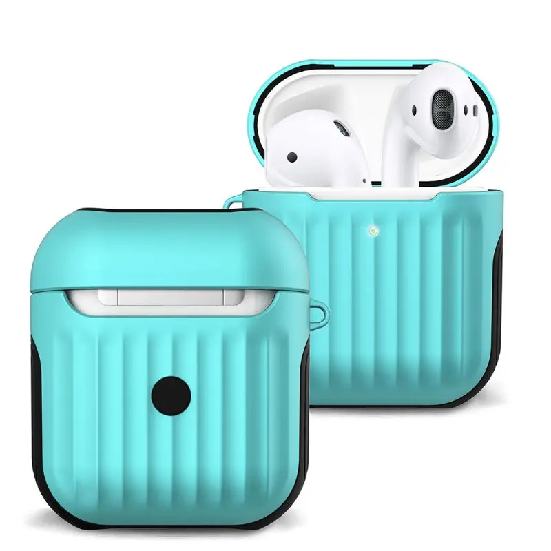 Жесткий защитный чехол против царапин для Apple Airpods 2 комплект наушников - Цвет: Mint Green
