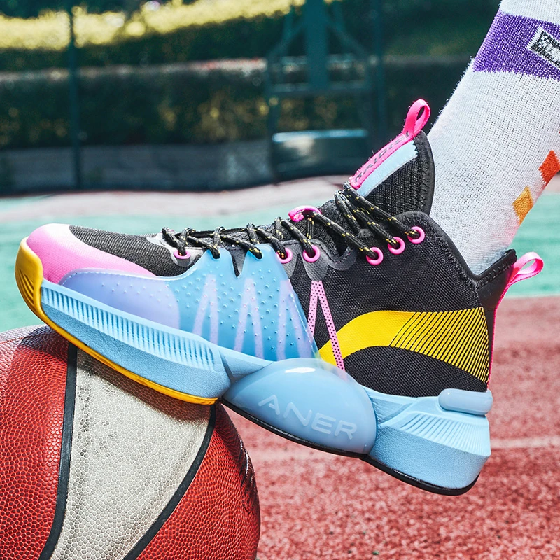 Zapatillas de baloncesto de alta calidad para mujer, zapatos coloridos de diseño con plataforma de malla, a la moda|Calzado de baloncesto| - AliExpress