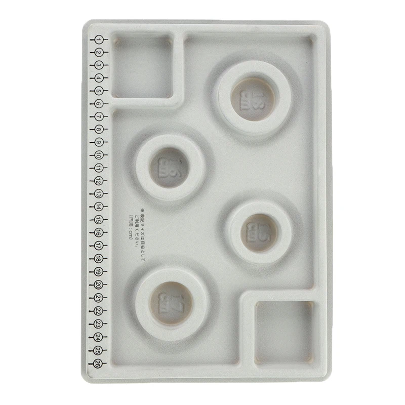 Флокированные бусины доска браслет ожерелье бисер серый Органайзер лоток DIY