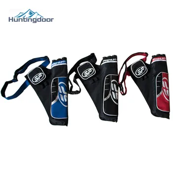 

Arrow Bag Outdoor Hunting Training Archery Arrow Holder Bow Belt Quiver with Adjustable Belt for Right Hand 3 Tubes Wrist Strap