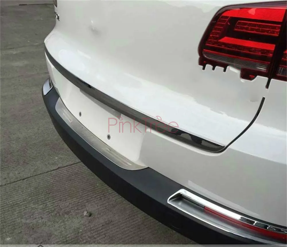 Для Volkswagen VW Tiguan Нержавеющая сталь задний багажник отпариватель отделка Панель 2010 2011 2012 2013 автомобиля Средства для укладки волос