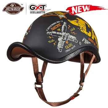 

GXT New Motorcycle Helmet Open Face Casco Moto Retro Casque Moto Motorbike Moto Helmet Half Racing Riding Capacete