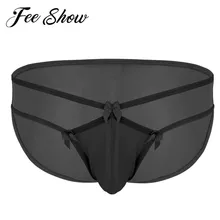 Мужское сексуальное нижнее белье Перспектива мужские трусики Мужское нижнее белье дышащие с низкой талией булге бикини трусы купальник
