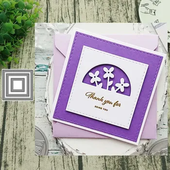 

Metal Cutting dies Dotted frame cut Scrapbooking Paper Craft Handmade Card Punch Art Cutter Decorative