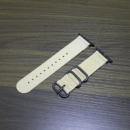 Лидер продаж нейлоновый ремешок для часов для Apple Watch Series 5 4 40 мм 44 мягкие спортивные нейлоновый браслет 38 мм/42 мм, ремешок для наручных часов Iwatch 1/2/3 - Цвет ремешка: white