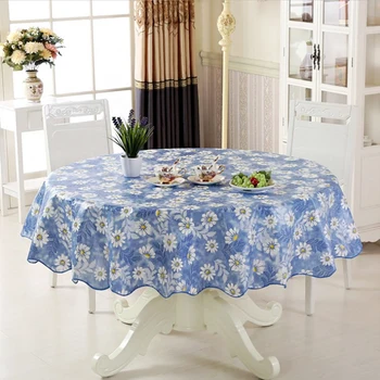 

150cm Home Dining Dust-Proof Floral Reusable Decoration Water Resistant Party Oil-proof Cover Table Cloth Countryside Style