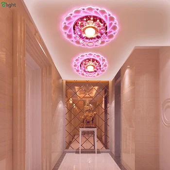 

Modern Acrylic Led Ceiling Chandelier Lighting Lustre Crystal Corridor Led Chandeliers Lamp Simple Led Lights Fixture Downlights