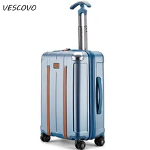 VESCOVO высокого класса 2" 24" 28 дюймов ABS+ PC чемодан на колёсиках женские дорожные сумки на колесиках чемодан на колесиках мужские сумки для переноски