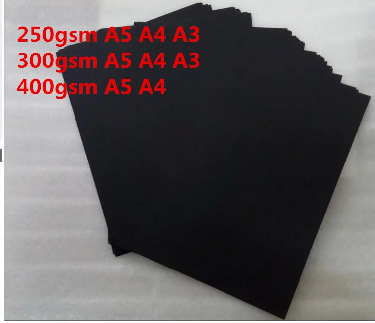 

Black Kraft Paper Postcard A3/A4/A5 Vintage Blank DIY Handmade Card Making Craft Paper Thick Paperboard Cardboard Greeting Card