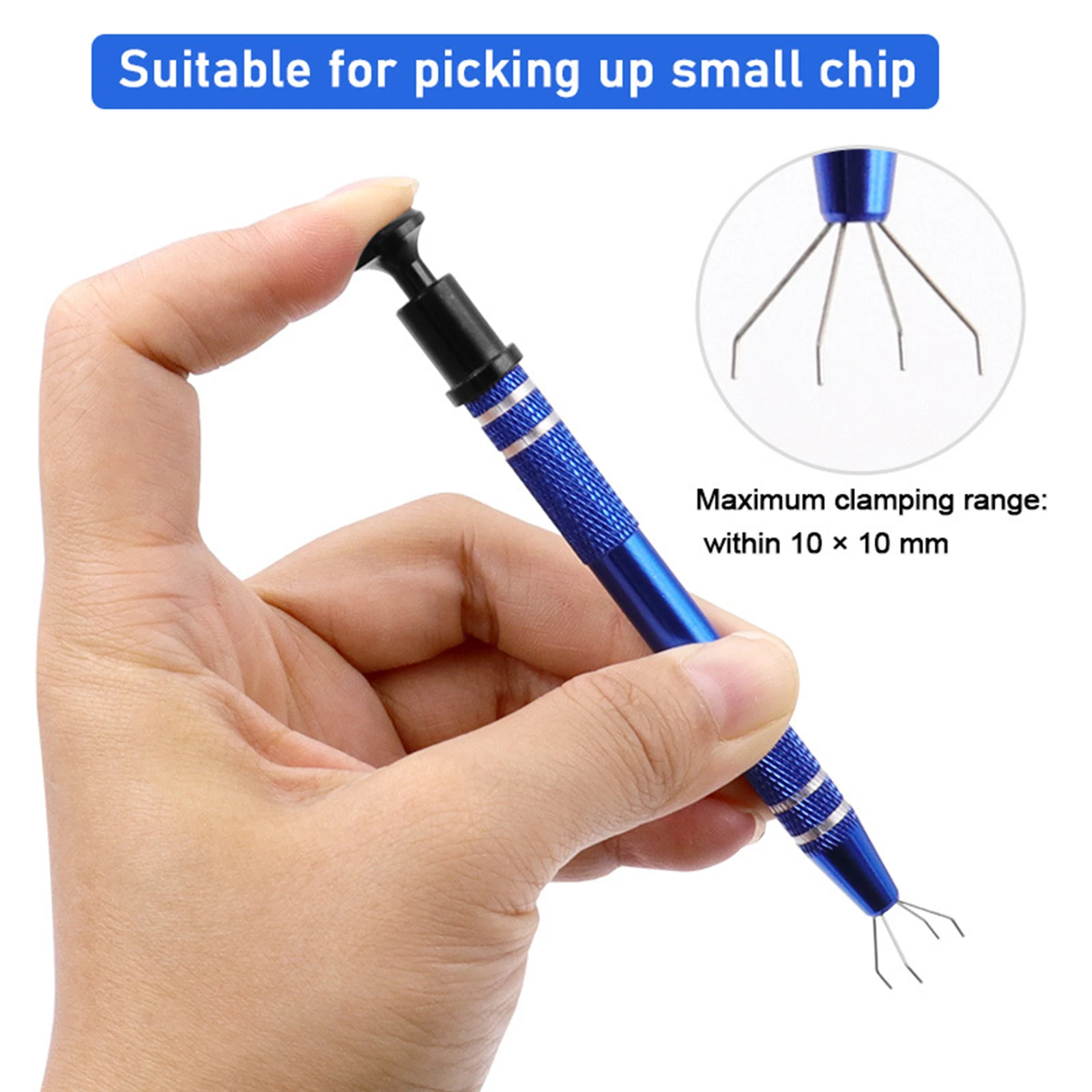 

Metal Grabber Tweezers For Gripping Tiny Components & IC Chips Durable Hand Tool
