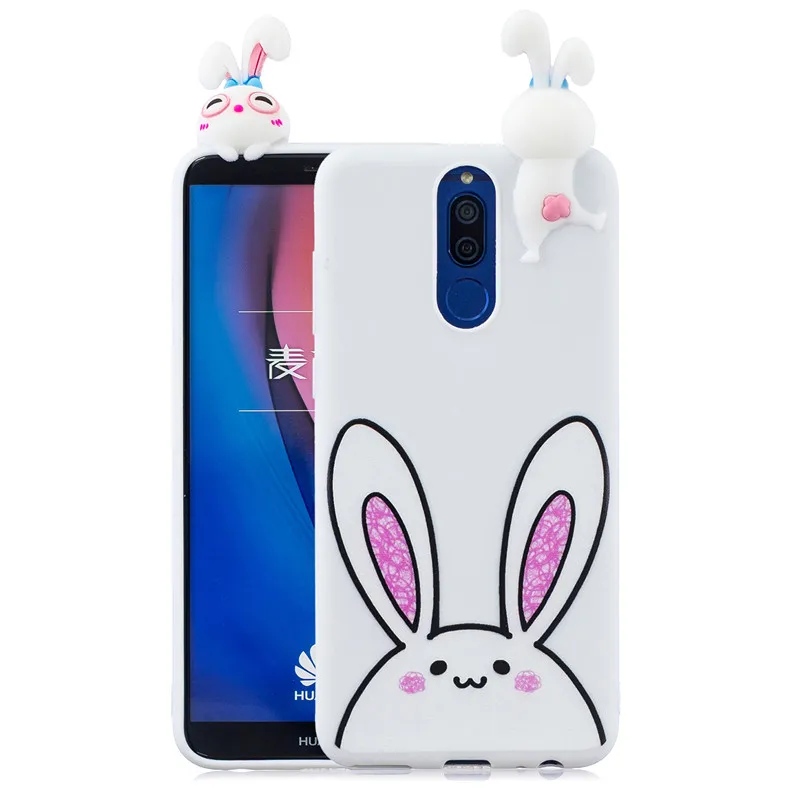 3D чехол из ТПУ для Huawei Mate 30 Pro с пандой единорогом Кроликом кошкой P30 P20 P10 P9 P8 Lite 2017 20