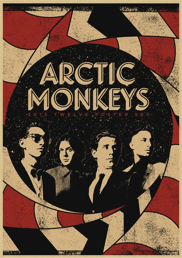 Arctic Monkeys rockers ретро ностальгия крафт бумага декоративный плакат Рисование ядро
