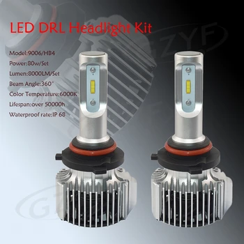 

2pcs COB 80W DC 11V-30V LED 8000LM Universal for Cars Trucks Headlight Conversion Kit Hi/Lo Beam Bulb 6000K Replacement Bulb