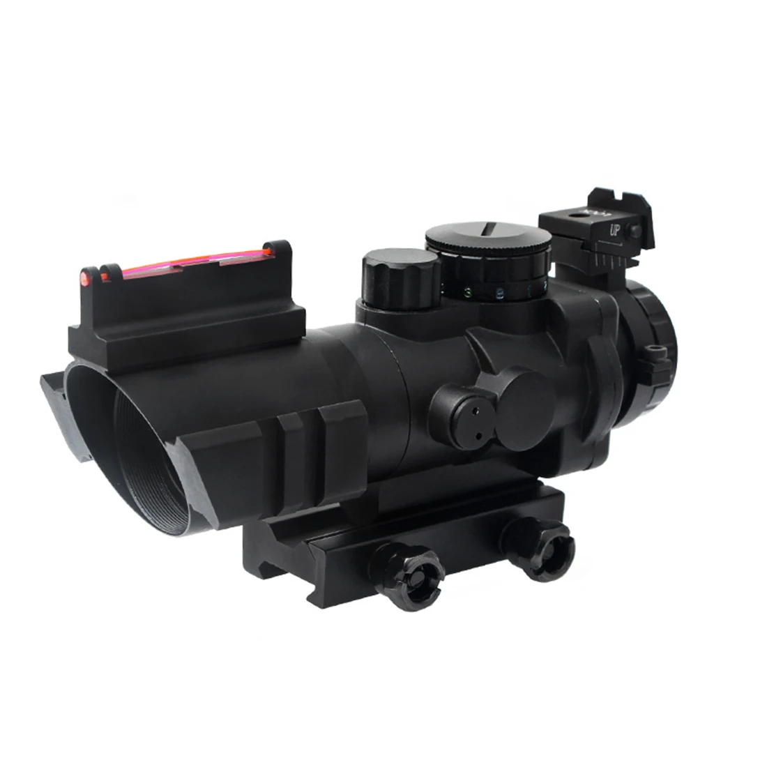 

4X32 Optical Fiber Small Conch Mechanical Sight with Rail for 20mm Width Rail