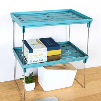 

1 Pc Foldable Shelves Kitchen Bathroom Storage Rack Spice Combination Debris Drain Accessories Storage Shelf For Home Office