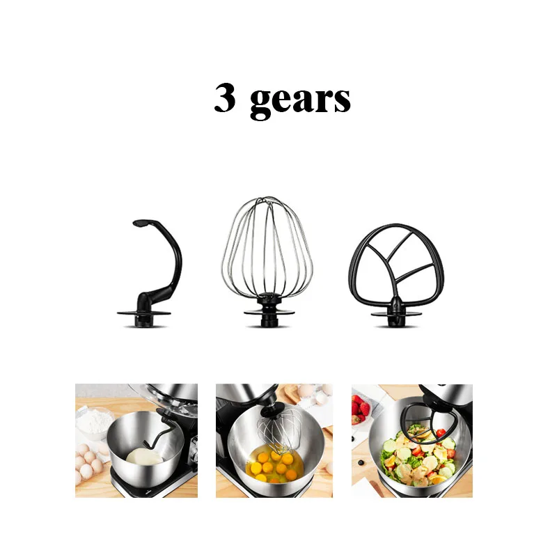 5L1000W Electric cooking stand Food Mixer egg beater dough Blender Baking Whipping cream tilt head kitchen chef Machine 5L