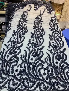 

nice looking feather embroidery tulle mesh lace fabric Sophia-18.6801 with good quality for party dress