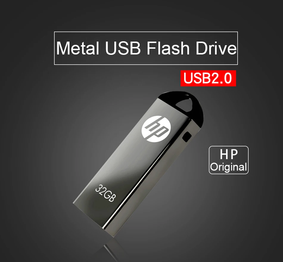 hp V220W металлический ударопрочный пылезащитный usb флеш-накопитель 64 ГБ 32 ГБ 16 ГБ браслет-Палка для автомобильного медиаплеера планшета ПК