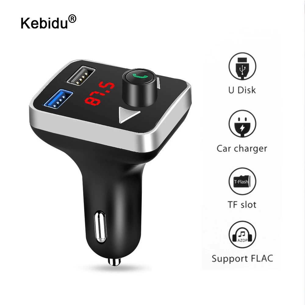 Car Kit Bluetooth Handsfree FM Transmitter Radio MP3 Player USB Charger &AUX Hot 