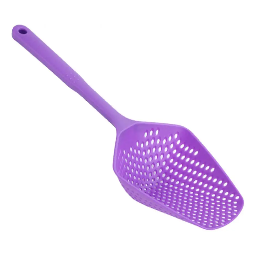 Scoop Colander Strainer Slotted Spoon, Large, Multi-color Can Choose Coffee Plastic Feed Scoop