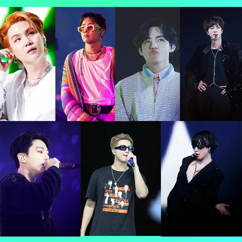 Постер KPOP JIMIN JIN SUGA JUNGKOOK RM 2 шт./компл. концертная самоклеящаяся фигурка фото