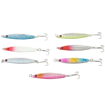 

7pcs Jigs Fishing Lures Sea Metal Crankbaits Fish Tackle 7cm 21g