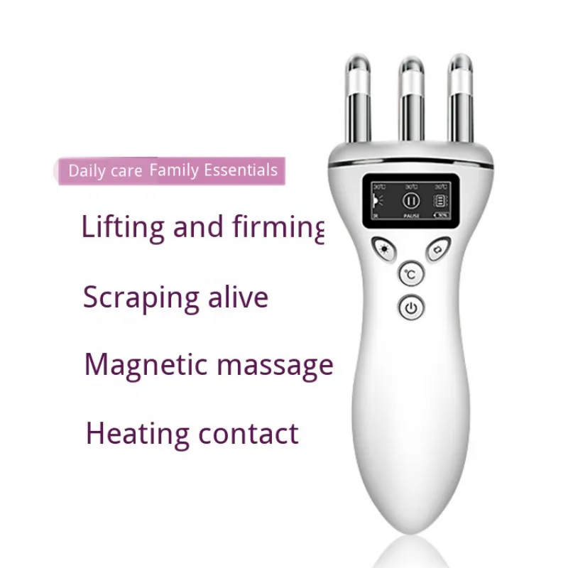 

Portable Magnetic Massager Heating Multifunction Electric Gua Sha Thin Face Device Neck Leg Soothing Vibration Massage Device