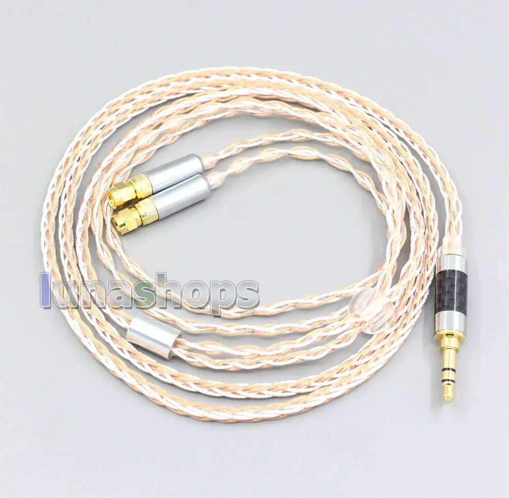 XLR 6 5mm 4 4mm 2 5mm 800 Wires Silver OCC Headphone Cable For HiFiMan HE400 HE5 HE6 HE300 HE4 HE500 HE6 LN006917