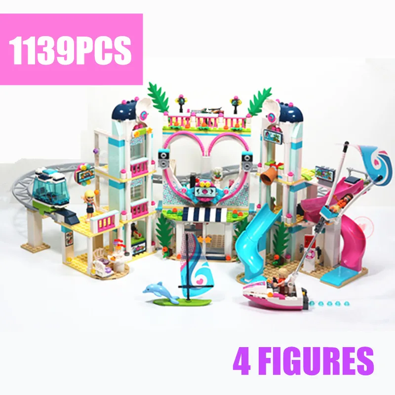 

New Heartlake City Resort Fit Legoings Friends Figures Building Blocks Bricks Kid Girls Diy Toys 41347 Birthday Gifts
