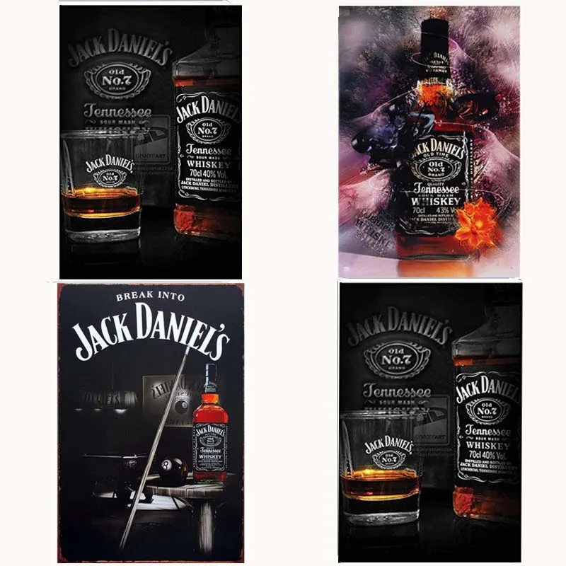 Jack Daniel's виски металлическая железная жестяная вывеска Ретро Винтаж Висячие