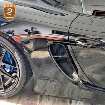 

Carbon Fiber Side Vents For Porsche 981 Cayman Car Accessories Body Kits Styling Side Air Vents Real Carbon Fiber