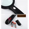 Lighted Magnifying Glass-10X Hand held Large Reading Magnifying Glasses with 12 LED Illuminated Light for Seniors, Repair, Coins ► Photo 3/6