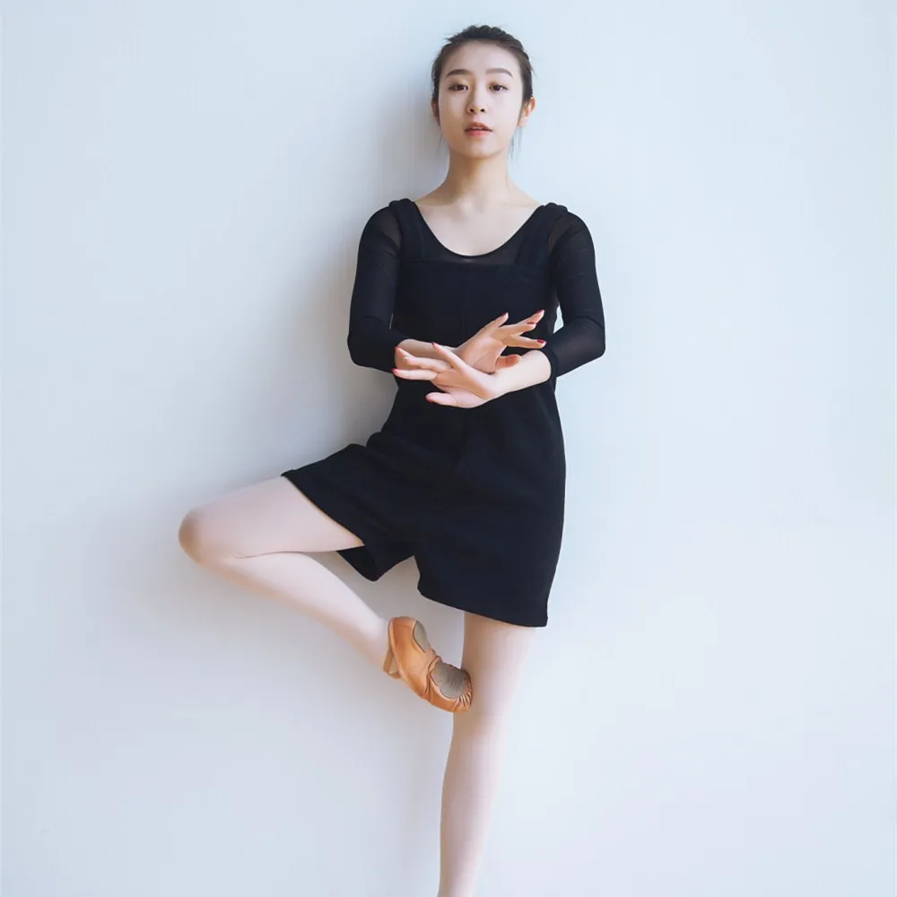 

Warm re shen fu Thick Cotton Velvet Exercise Clothing Suspender Strap Clothing Dance Ballet Even WOMEN'S Pants One-piece