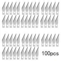 

100/50pcs Knife DIY Wood Carving Fruit Food Scalpel Craft Sculpture Cutting Tool Metal Engraving Blades Knifes Wood Carving Disc