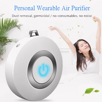 

Wearable Air Purifier Mini USB Portable Air Cleaner Remove PM 2.5 Negative Ionizer Anion Low Noise Oxygen Bar Air Freshener