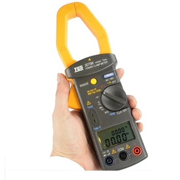 

TES-3079K Digital Power Clamp Meter Use for Check Current Draw in Motors and Compressors,1 /3 (3P3W/3P4W)Power Analyzer.