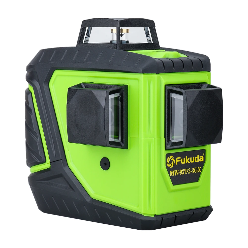 Kaufen Fukuda rotary laser level 360 12 linien 3D grüne strahl laser leveler Selbst Nivellierung Horizontale Vertikale Kreuz laser linie MW 93T neue