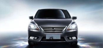 

1Pair For Nissan Sentra Sylphy 2012 2013 2014 2015 2016 Daylight LED DRL Daytime Running Lights with turn signal Fog Lamp
