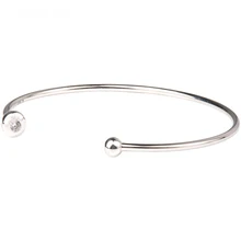 925 пробы, серебро, Серия E, Классический Шарм, подходит для соответствия с балками, базовый Открытый браслет из стерлингового серебра