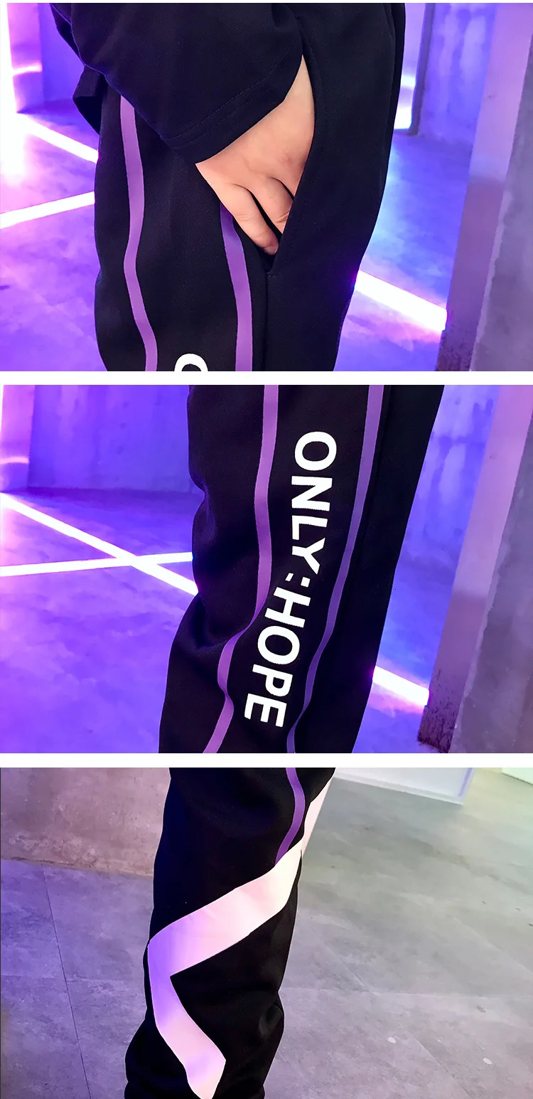2226 Tide Brand Ins Men's Wear Leisure Time Pants Trend Schoolboy Easy Nine Part Ankle Banded Pants Sports Pants Bo Kuanchao