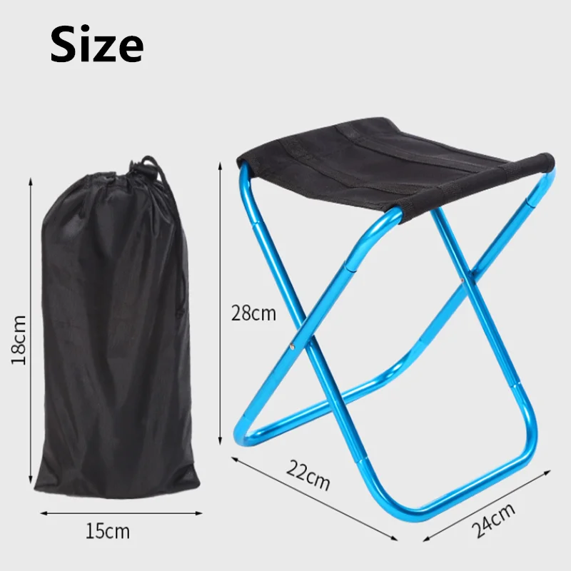 Складной маленький стул портативная скамейка ультралегкий складной для отдыха