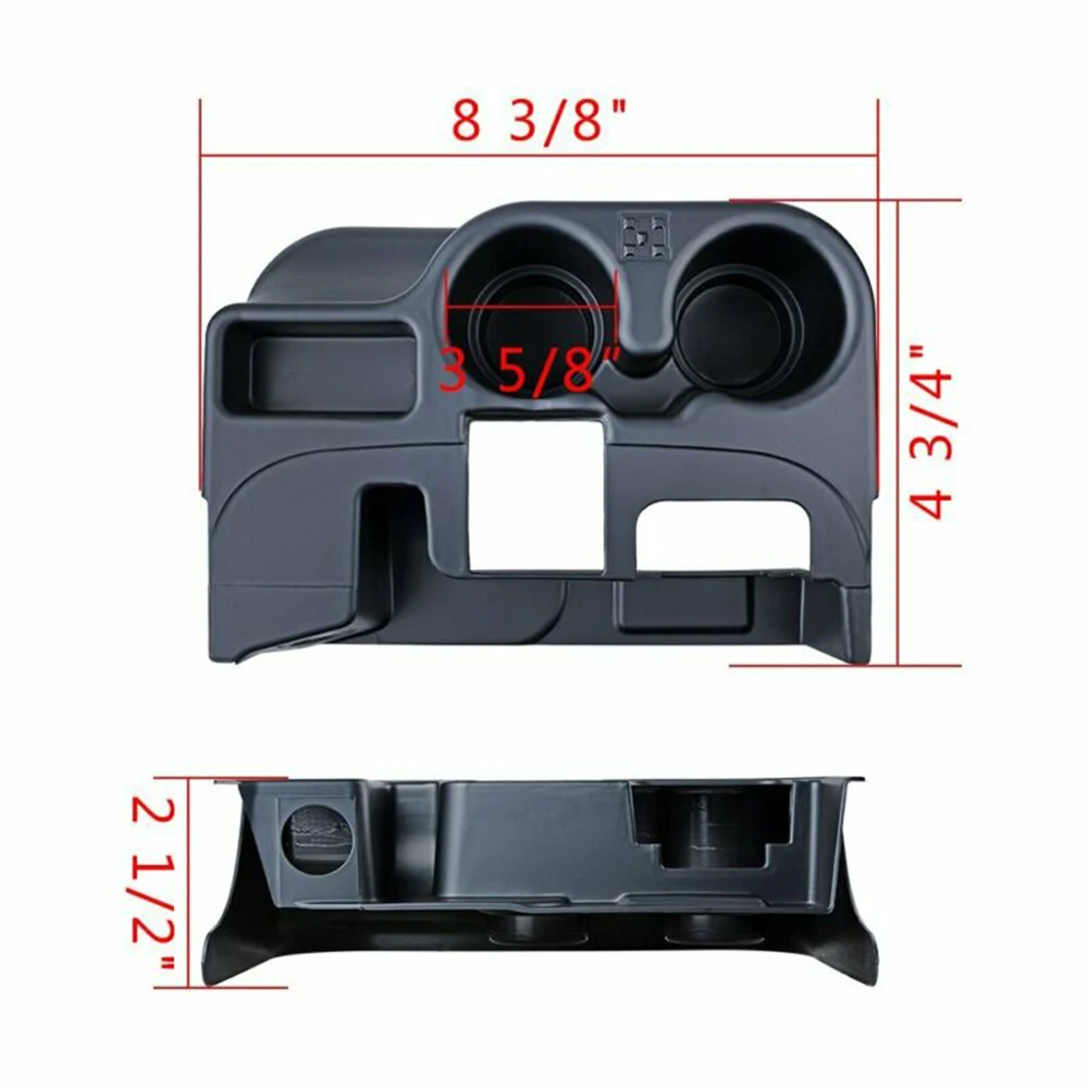 Автомобильный держатель стакана центральной консоли матовые черные ABS материалы